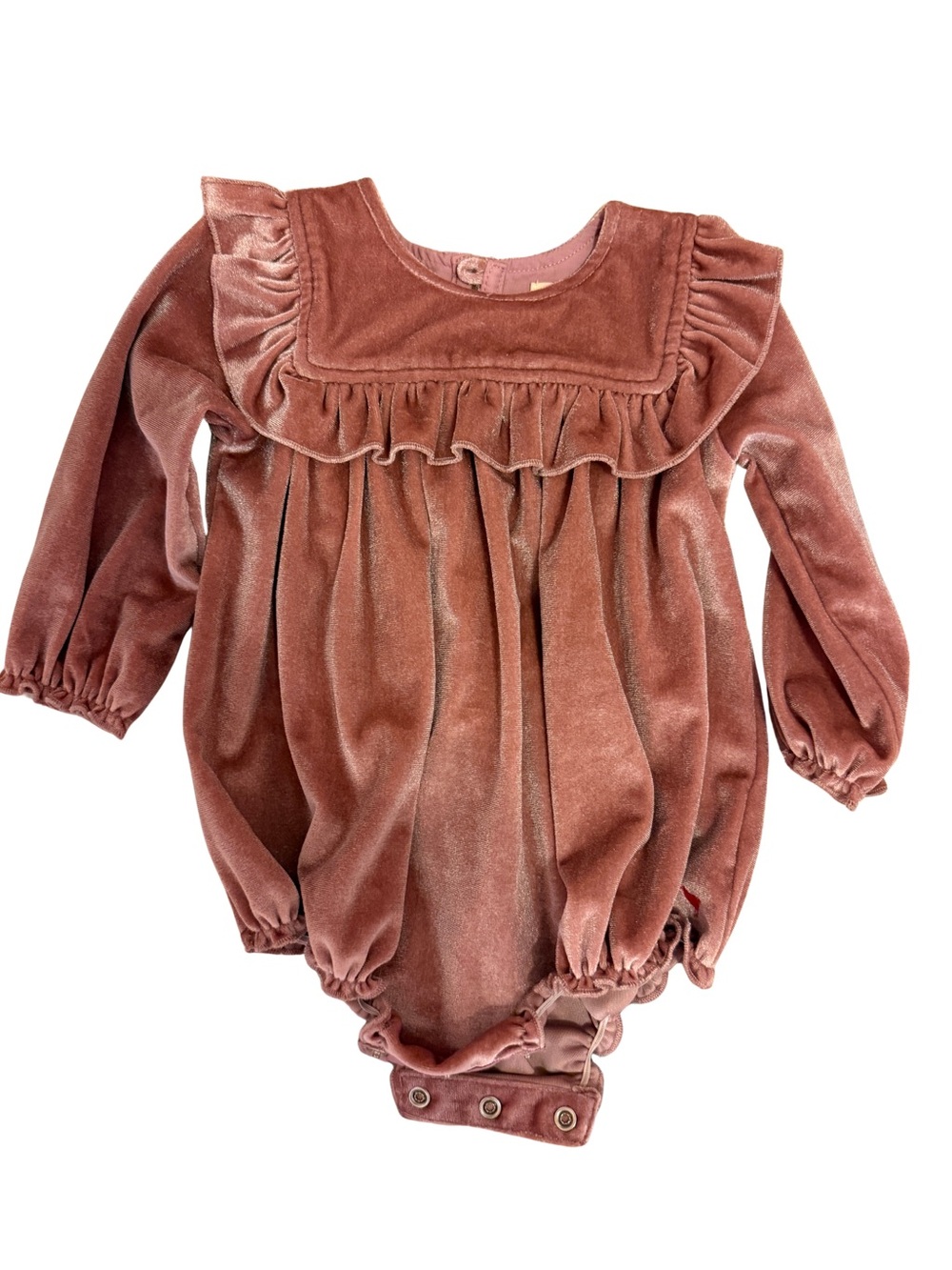 Pink Chicken Velvet Bubble 3-6 Months